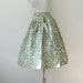 Vintage 50s Leaf Print Full Skirt