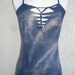 shredded braided galaxy cosmic cami top