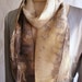 Silk Scarf Eco Fashion - Naturally Dyed with Willow -- FC 111411