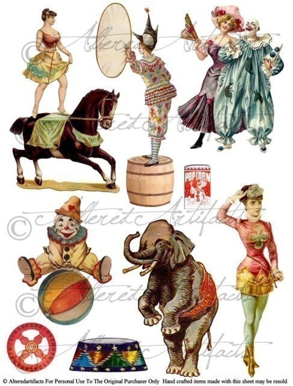 vintage circus clipart - photo #20