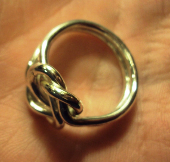 Etsy Jewelry ring knot love knot celtic 12g massive