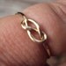 Spring Sale Etsy jewelry, knot ring, infinity knot, 14kt gold filled, handmade, 18g, one ring,