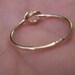 Dainty 14kt gold filled love knot ring single knot, also available in argentium sterling silver