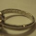 Engraved knot ring, sterling silver, argentium, with solid band SALE, 16g, double knot, love, celtic,