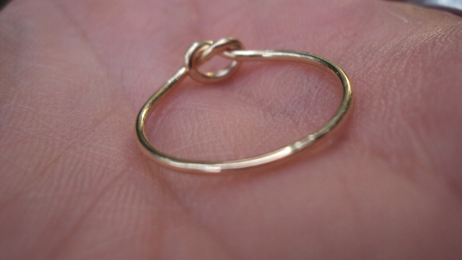 Etsy jewelry Gold knot ring love knot ring 10kt solid