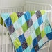SALE Handmade Modern Baby Quilt