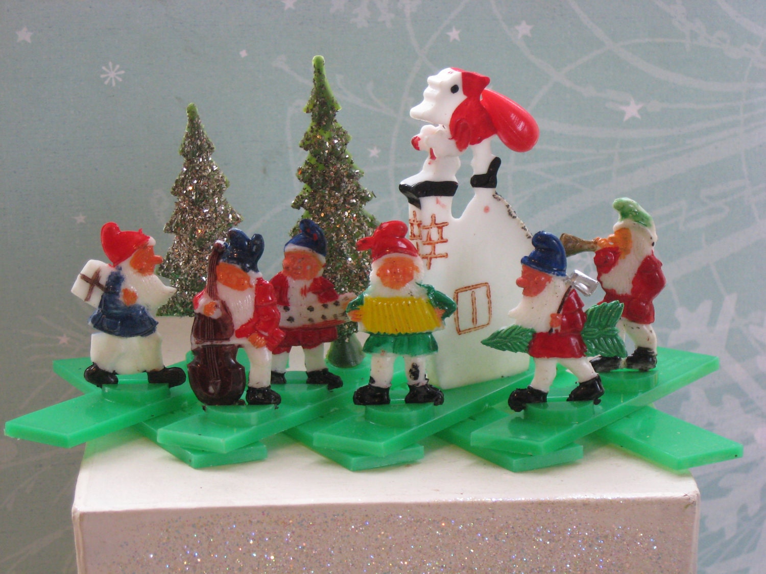 vintage plastic christmas decorations with by vintage plastic christmas decorations with by