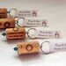 Wine Cork Keychain Favors- Great Wedding or Bridal Shower Favors