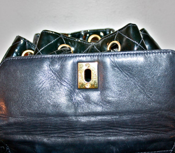 Authentic CHANEL BACKPACK Vintage Patent Leather by StatedStyle