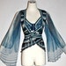 Vintage Jean Paul GAULTIER MAILLE Bra Top & Silk Chiffon Angel Sleeve Wrap