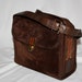 Authentic Vintage GUCCI Brown Suede Leather Enamel Striped Box Tote