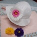White Flower Hat