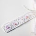 White Crochet Lace Trim with Beaded Flowers- 3 Yards