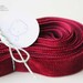 Gorgeous BERRY Red Velvet Ribbon Trim- 3 Yards