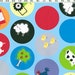 Custom Listing for Evielynne - 2 yards Farm Friends by Jamie Woods for Clothworks Fabrics Light Blue Farm Dots Y0872-29