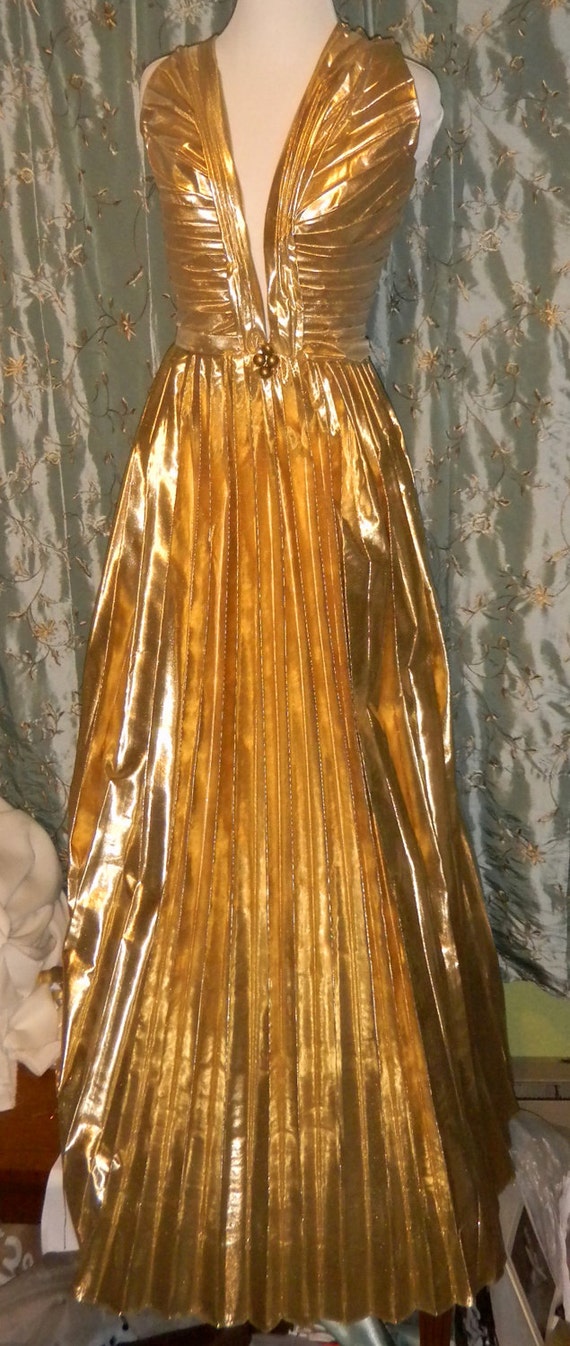 Marilyn Monroe's Gold Lame Dress Vintage by DaintyRascal on Etsy