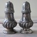 Beautifully Tarnished Silver Plate Salt and Pepper Shakers