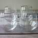 Set of 4 Roly Poly Mid-Century Modern Etched Cocktail Glasses - Very Thin