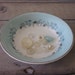 Vintage Ironstone Bowl Blue Aqua Grey Flowers Johnson Bros