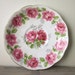 Small Shabby Chic China Plate Dish Pink Rose Flowers