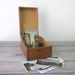 Vintage Wood Card File Box by Weis