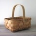 Vintage Wood Gathering Basket