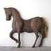 Brown Wood Horse Wall Hanging