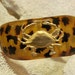 SALE Tortoise Shell Bangle with Gold Crab - Large and Beautiful Bracelet