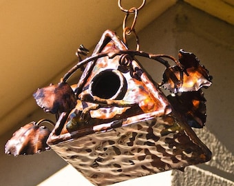 Copper Triangle Bird House