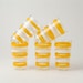 Yellow Striped Vintage Drinking Glass Set