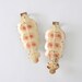1930's Curtain Tiebacks - Art Deco Pink & White Metal Leaf Set