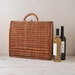 Vintage Wicker Wine Basket