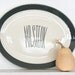 Mr. Steak. Large oval mid century chop plate by Triomphe. Asphalt gray, platinum, white, for him.