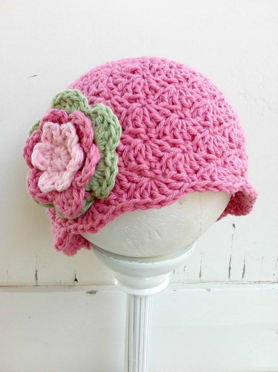 Download Shell Stitch Crochet Baby Hat Pattern No.113