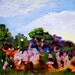 Original Oil Painting Fine Art Impasto Texture Landscape by Rebecca Croft