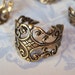 Antique gold ring base by trinity brass co. , lot of (1) - NM117
