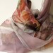 Fall color scarf. Hand painted on natural silk 18x72