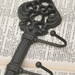 Cast Iron and Metal, Key Wall Hook, Painted in Oil Rubbed Bronze
