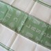 Vintage Czechoslovakian Linen Tea Kitchen Towel, Green and White