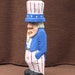 4" Uncle Sam, Wood Carving, Hand Carved, Handmade, Fathers Day Gift, Gift for Dad, OOAK