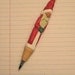 Hand Carved Handmade Wood Santa Writing Pen Wood Carving Carved Santa Novelty Pen Stocking Stuffer OOAK