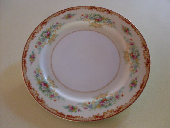 Items similar to Adline China, Small Floral / Flower Print, Yellow and ...