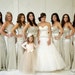 Flower Girl tutu in champagne and honey beige tulle sashed with ivory satin.