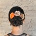 Shabby chiffon citrus bright flower bobby pins. Brights for summer and spring.