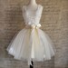 Ivory short tulle skirt. Fluffy tulle layers with circle skirt satin lining. Your choice of length.