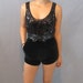 Evening Romper - The Little Black Romper - OOAK Sale Clearance Sample
