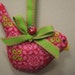Green and Pink Hanging Bird Sachet