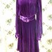 Vintage 1930s Grape Purple Silk Velvet Dress with voluminous baloon sleevesRESERVED