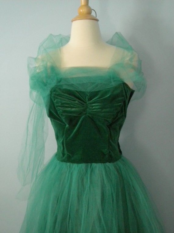 1950s prom dress / Enchanted Forest