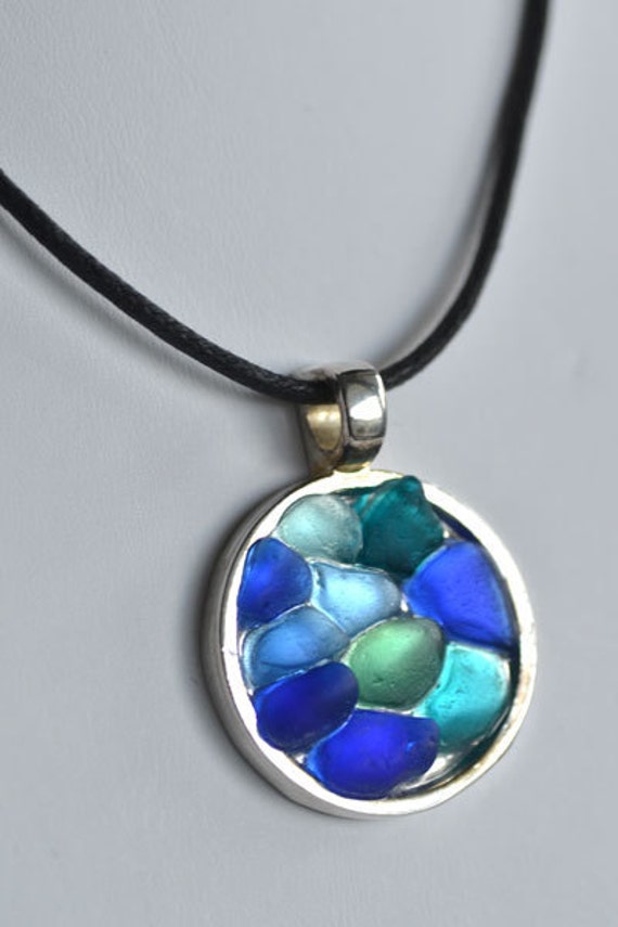 Ocean Sea Glass Pendant